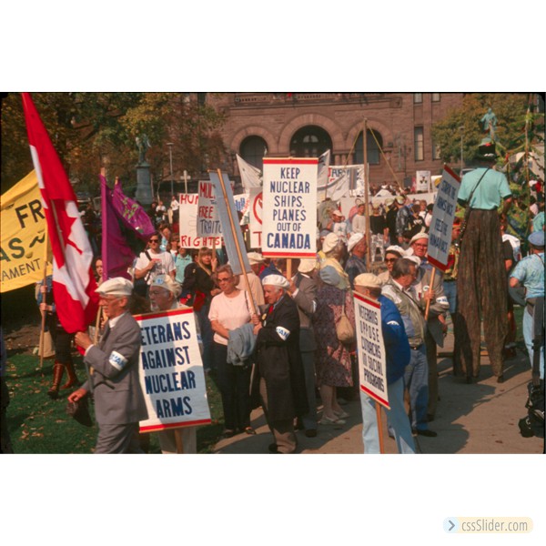 1989 peace demonstration, Toronto